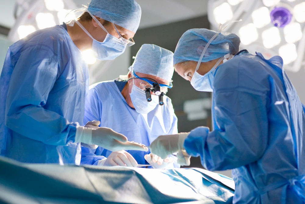 Surgical team in the operating theatre